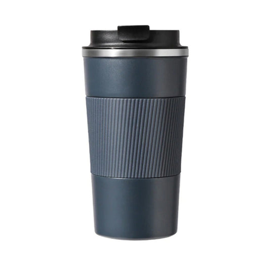 Insulated Stainless Steel Vacuum Double Wall Coffee Tumbler with Screw Lid-Blue