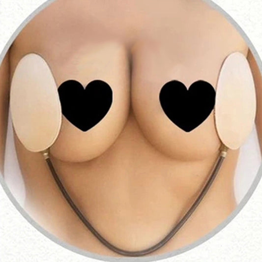 2 Pairs of Invisible Push Up Frontless Bra Kit for Ladies
