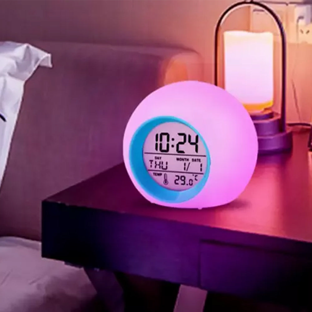 Multi-function LED Digital Alarm Clock with Seven Changing Colours