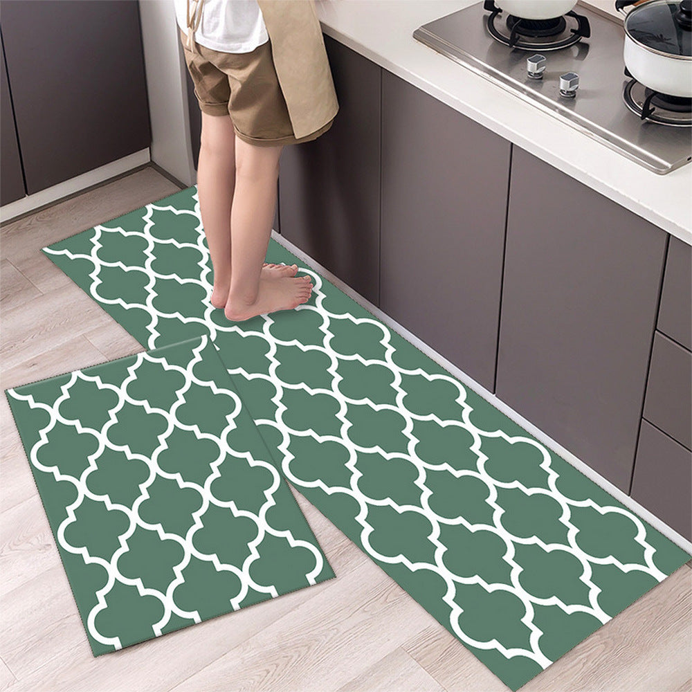 2pcs Set 40x60cm and 40x120cm Kitchen Door Floor Non-Slip Mat Rugs