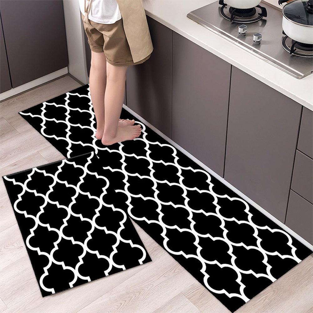 2pcs Set 40x60cm and 40x120cm Kitchen Door Floor Non-Slip Mat Rugs