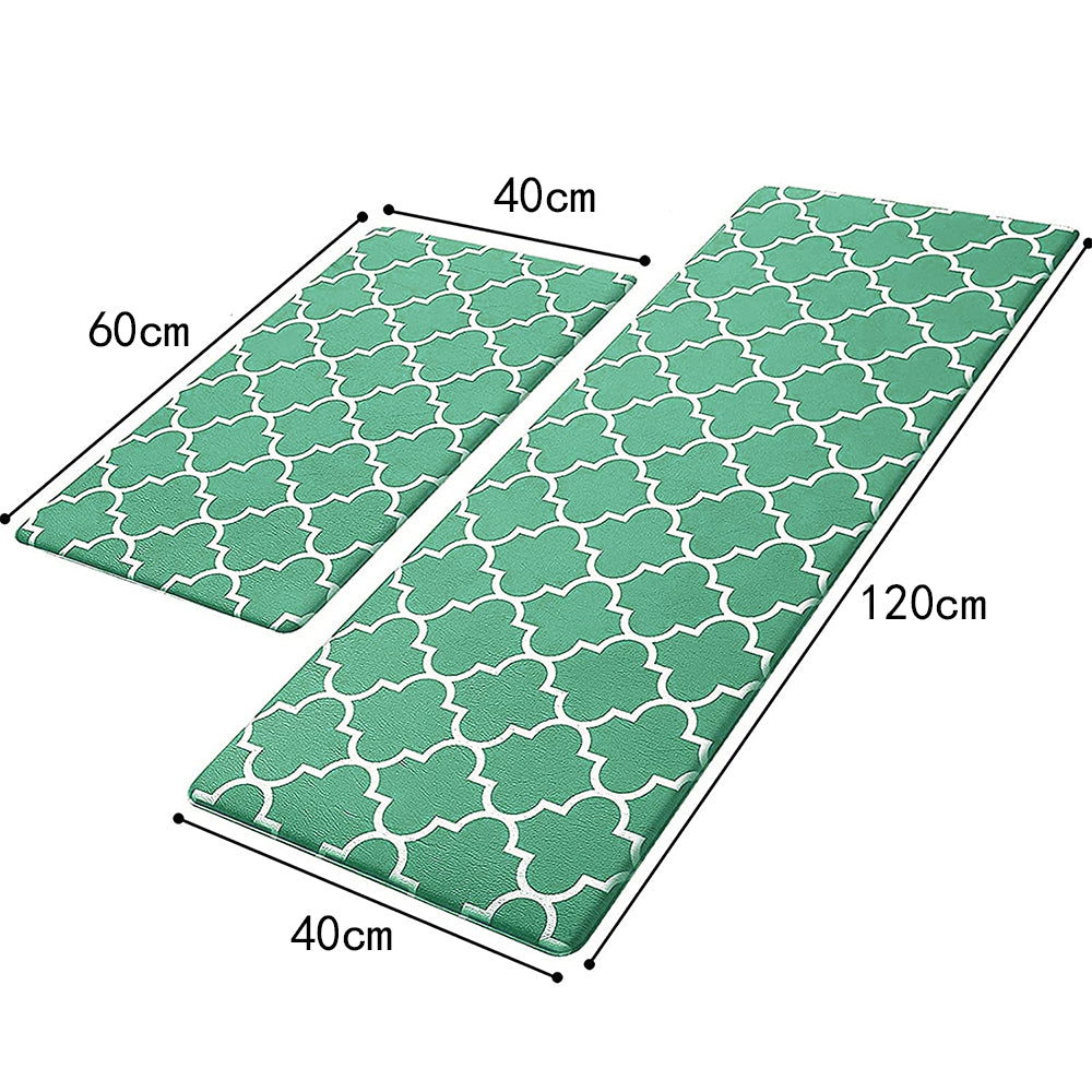 2pcs Set 40x60cm and 40x120cm Kitchen Door Floor Non-Slip Mat Rugs