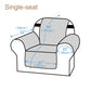 Waterproof Reversible Quilted Slipcover with Non-Slip Strap-Black