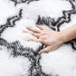 Anti SlipTie-Dyed Floor Carpet Fluffy Rug-Light Grey Lantern