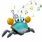 Electric Crawling Crab Toy With Music and LED Light