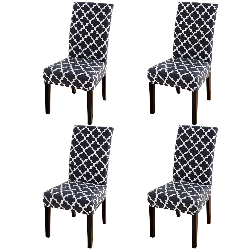 4-Pack Flower Printed Chair Cover-Jane