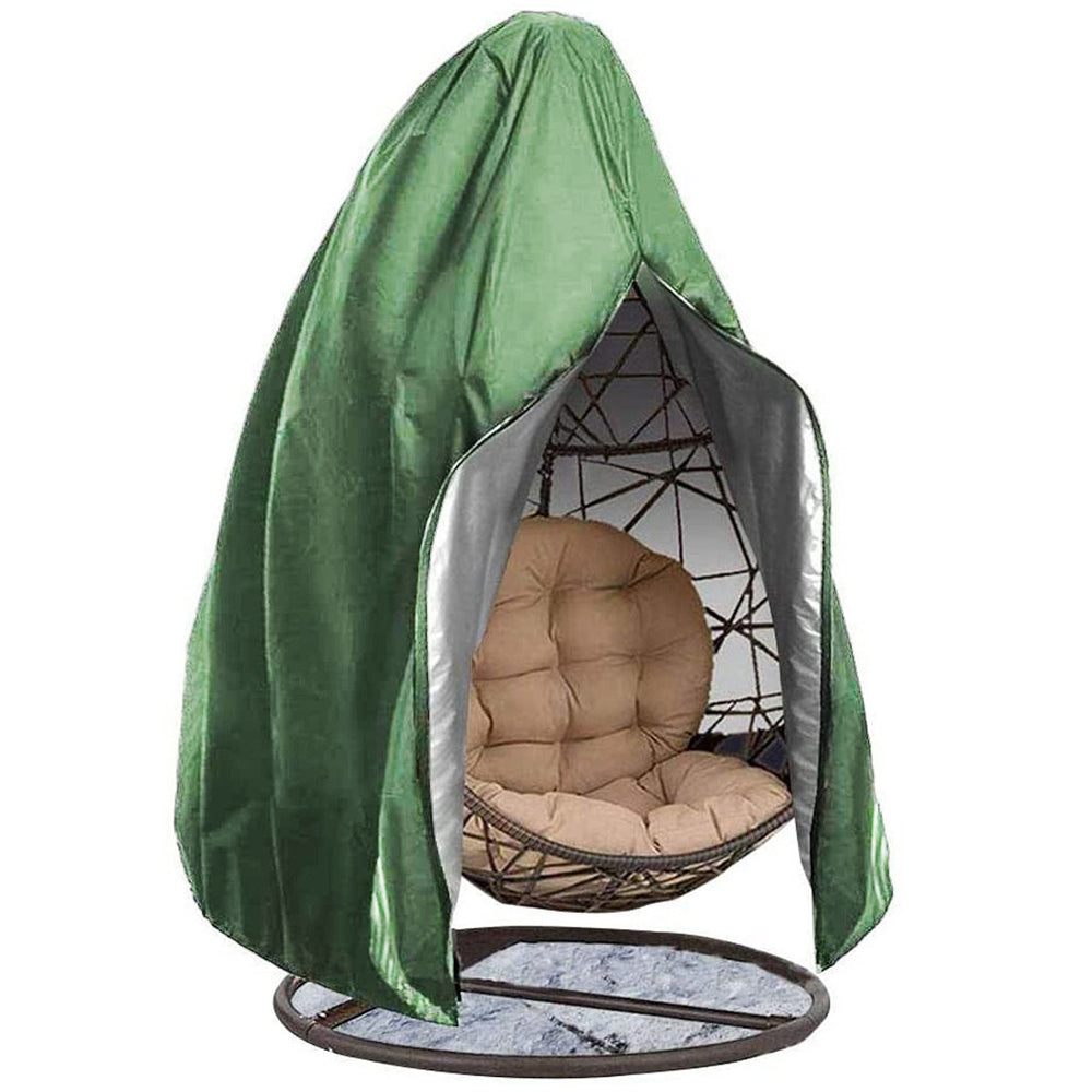 Patio Hanging Egg Chair Cover Durable Lightweight Waterproof Egg Swing-Green