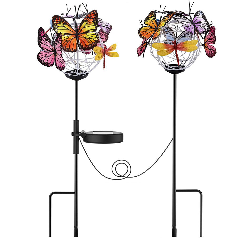 2-in-1 Butterfly Lights Outdoor Butterfly Lights Garden Decorative