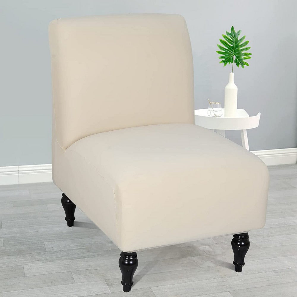 Armless Accent Slipper Chair Cover Stretch Seat Slipper Chair Covers