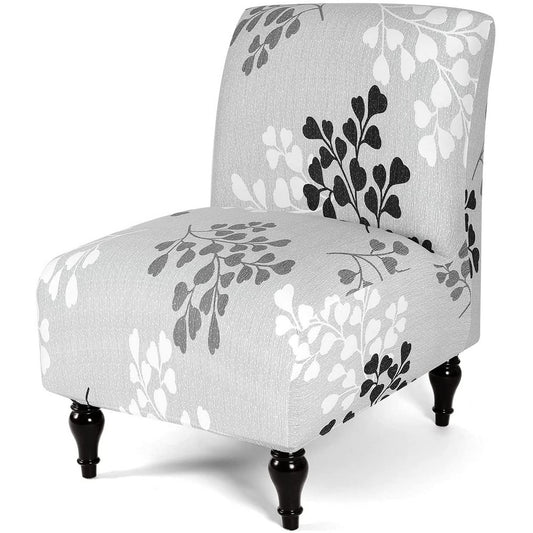 Removable Armless Stretch Accent Chair Cover