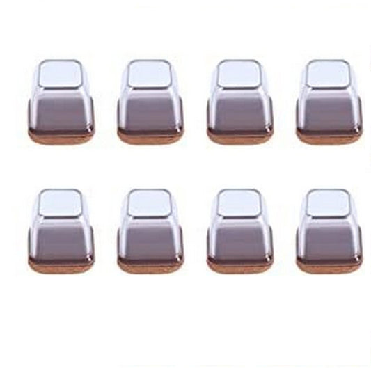 8-Pack Silicone Chair Leg Floor Protectors (Square Transparent)