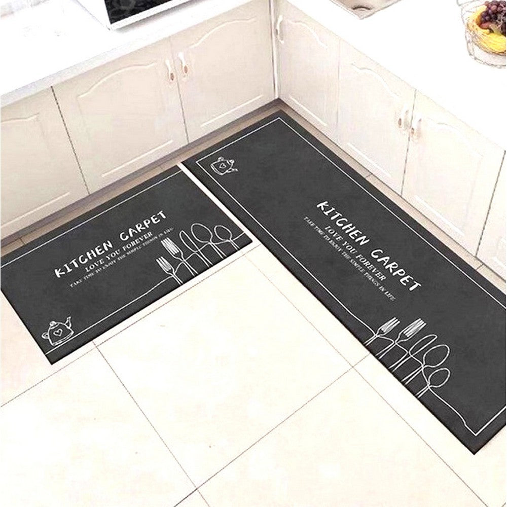 2 Piece Kitchen Mat Kitchen Rug Rectangular Floor Mat Set Area Rug