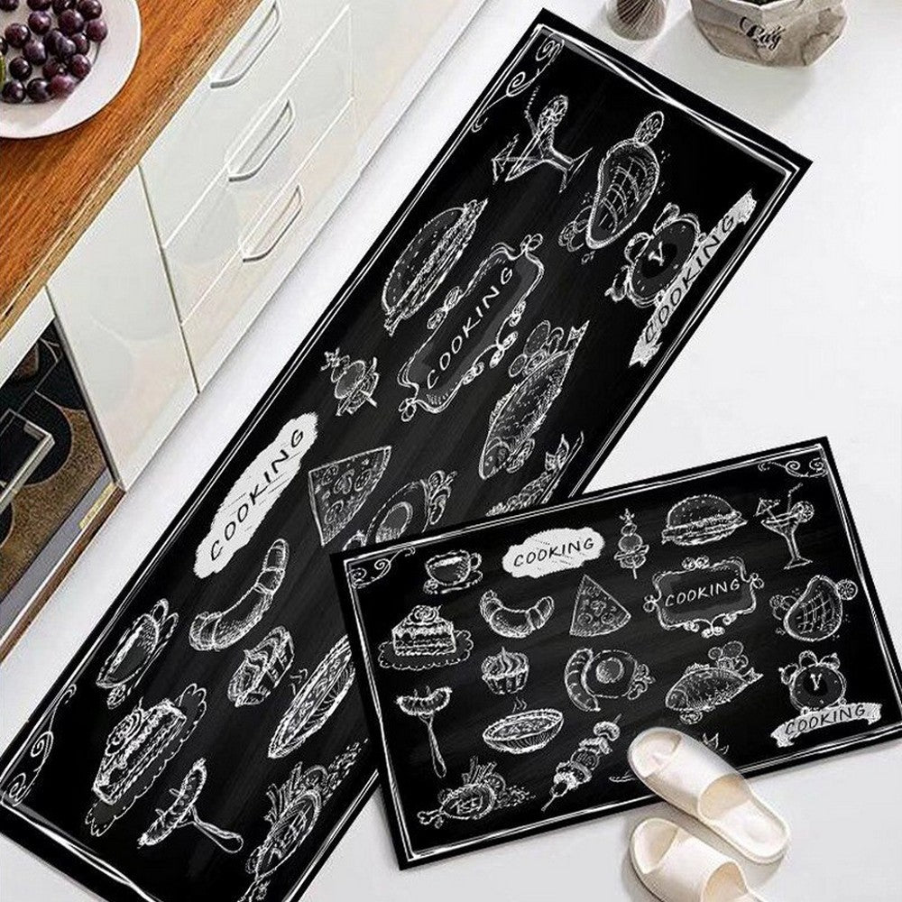 2 Piece Kitchen Mat Kitchen Rug Rectangular Floor Mat Set Area Rug