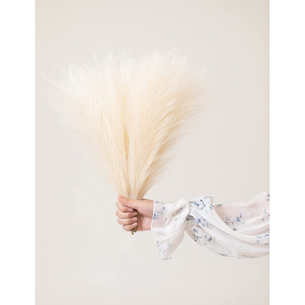 4PCS Pampas Grass Decor Tall Faux Pampas Grass