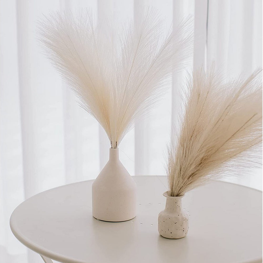 4PCS Pampas Grass Decor Tall Faux Pampas Grass