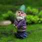 4-Pack Mini Drunk Dwarf Resin Gnomes Statues Garden Decor