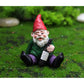 4-Pack Mini Drunk Dwarf Resin Gnomes Statues Garden Decor