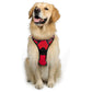 Reflective Adjustable No Pull Dog Harness with Soft Handle-Red