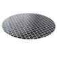 Waterproof Wipeable Elastic Edge Round PVC Tablecloth for Kitchen-Black