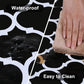 Waterproof Wipeable Elastic Edge Round PVC Tablecloth for Kitchen-Black