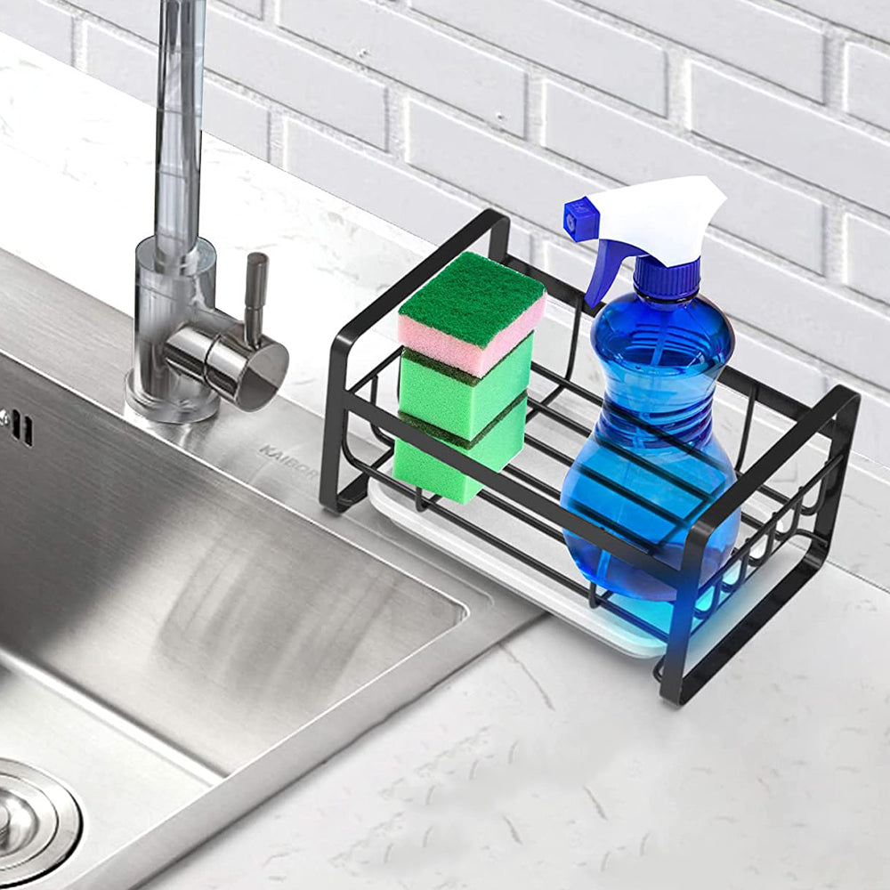 Stainless Steel Soap Dispenser Rack with Removable Drain Tray