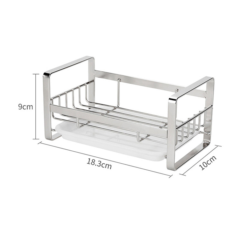 Stainless Steel Soap Dispenser Rack with Removable Drain Tray