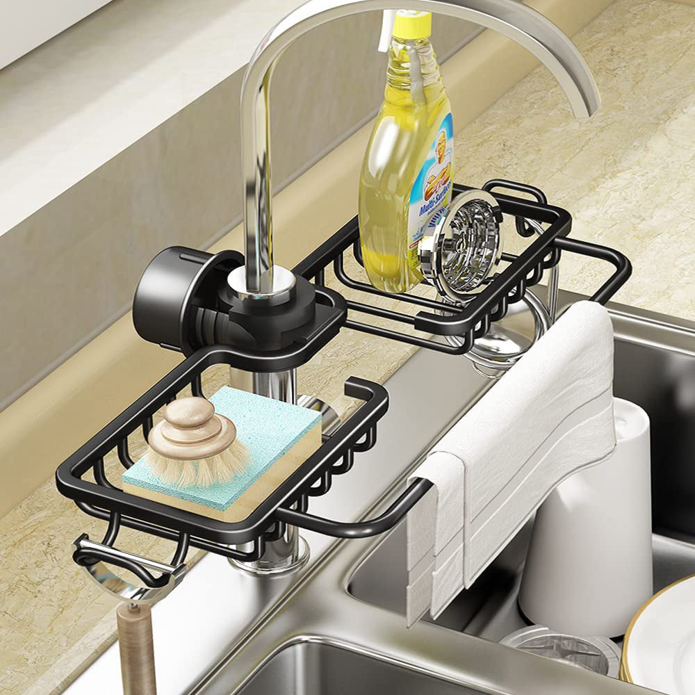 Kitchen Brush Sponge Rack Sink Organizer