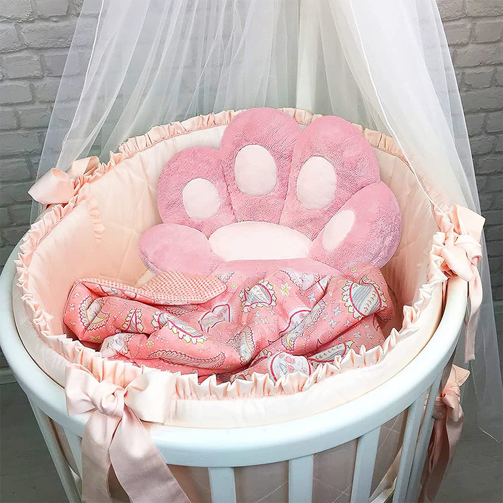 Lazy Sofa Chair Seat Cushion Cute Cat Paw Design Pillow-Pink