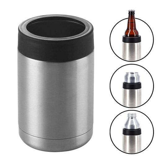 Double Wall Stainless Steel Insulated Can Cooler 12 oz Tumbler Bottle Cooler