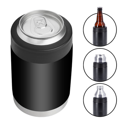 Double Wall Stainless Steel Insulated Can Cooler 12 oz Tumbler Bottle Cooler