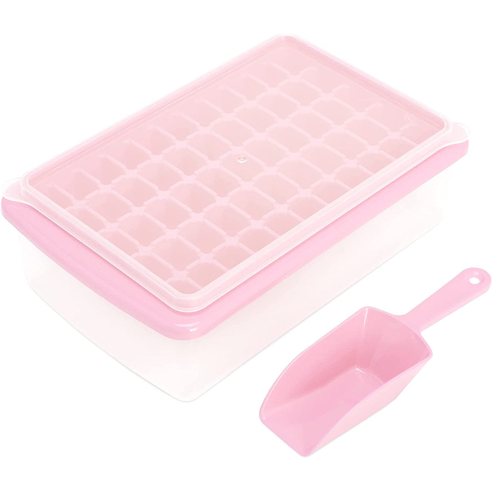 Ice Cube Tray with Lid and Bin for Freezer