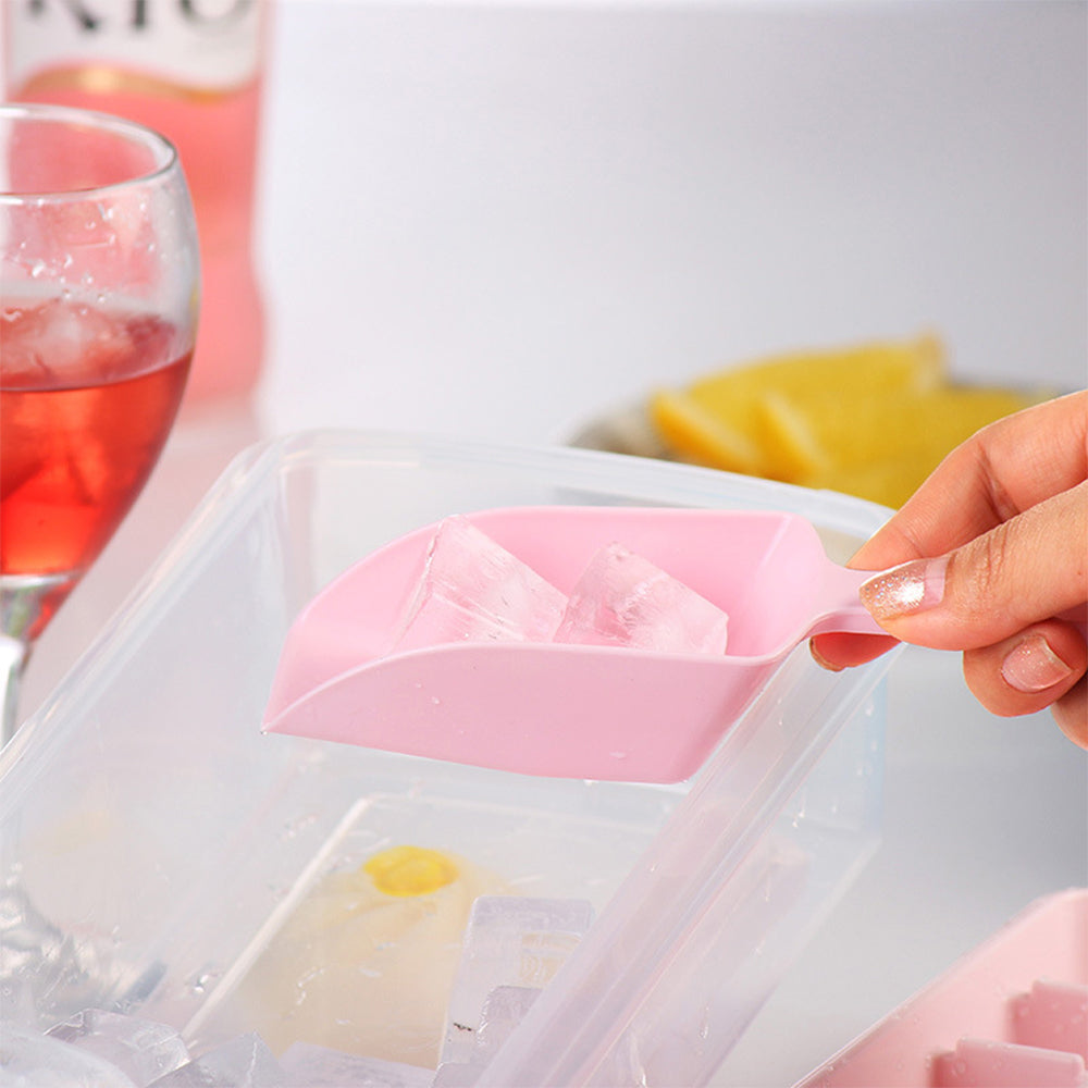 Ice Cube Tray with Lid and Bin for Freezer