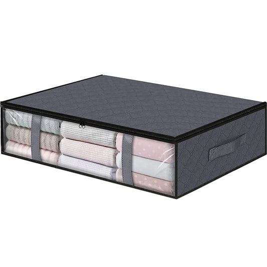 Foldable Clothes Storage Bags with Reinforced Handle Under Bed Storage Bin