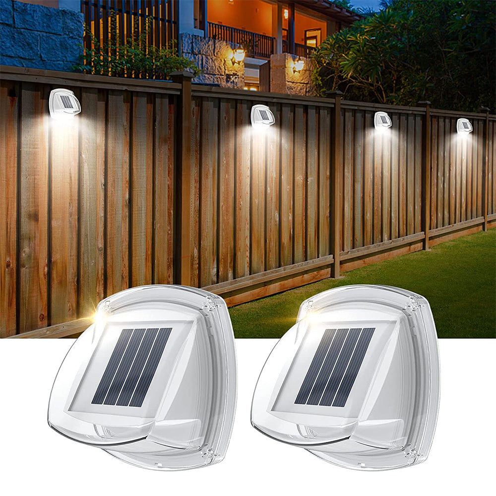 2pcs LED Solar Powered Light for Garden Yard Garage