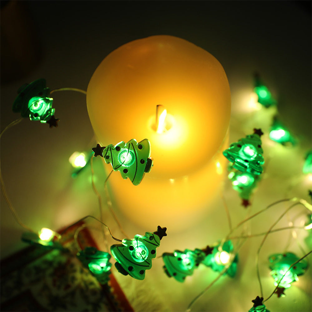 Battery-Operated Christmas Cane String Lights -Style 2