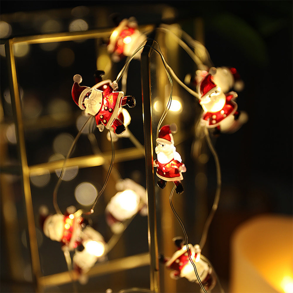 Battery-Operated Christmas Cane String Lights -Style 1