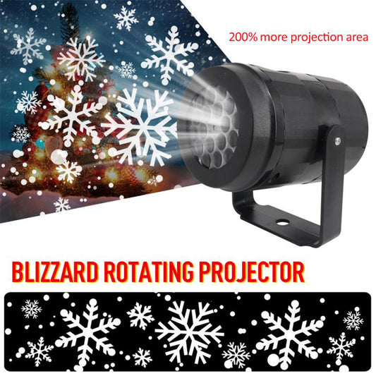 Christmas LED Laser Snowflake Snow Projector Light Outdoor Garden Home Lamp