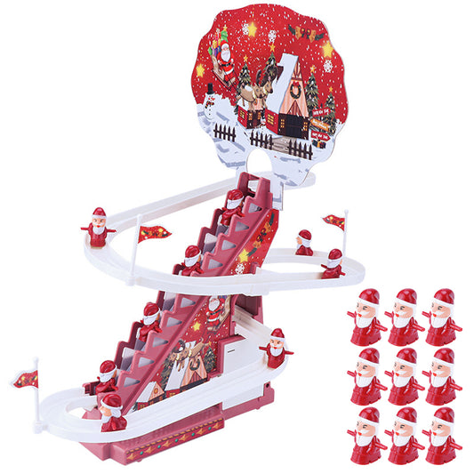 Santa Race Track Toys Educational Music Slides Toy for Christmas