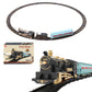 Electric Train Toy Car Set with Lights and Sounds-Blue