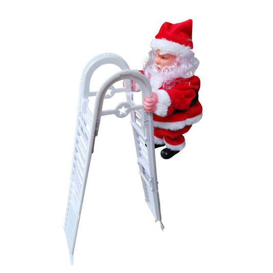 Christmas Electric Climbing Santa Claus Climbing Ladder Pedant Decoration