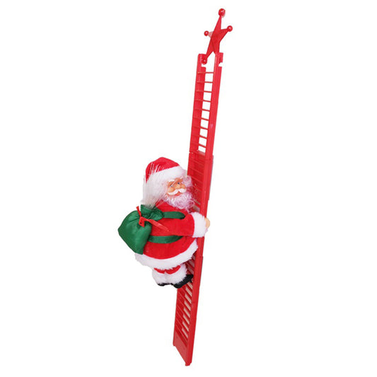 Christmas Electric Climbing Santa Claus Climbing Ladder Pedant Decoration