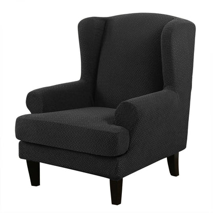 Knit Twill Stretch Wingback Chair Covers Wing Back Armchair Slipcovers