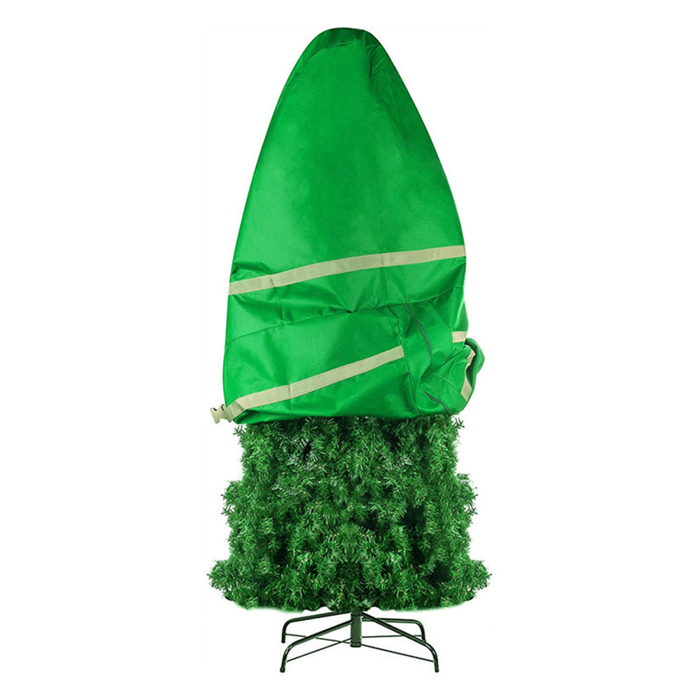 Christmas Tree Upright Storage Bag with Elastic Bandage-Green