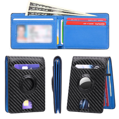 AirTag Wallet Holder RFID Blocking Bifold Credit Card Holder Wallet