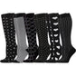 6 Pairs of Sport Compression Socks for Men and Women