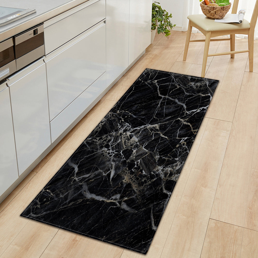 Marble Style Non-Slip Kitchen Floor Mat-Style 4