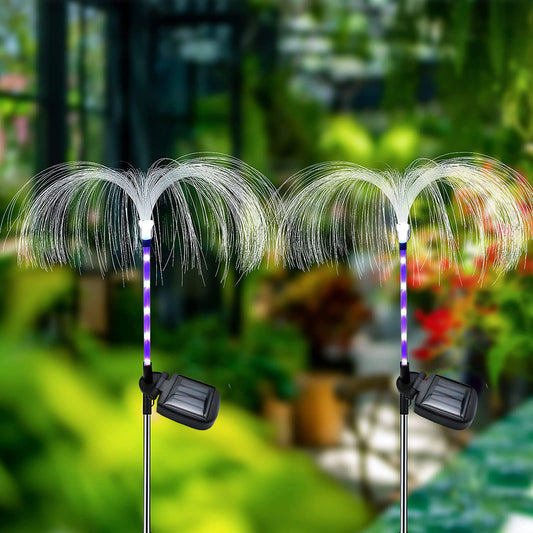 2Pcs Solar Jellyfish Ground Lights