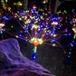 2Pcs 2 mode 120 LED Solar Dandelion Fireworks Lamp