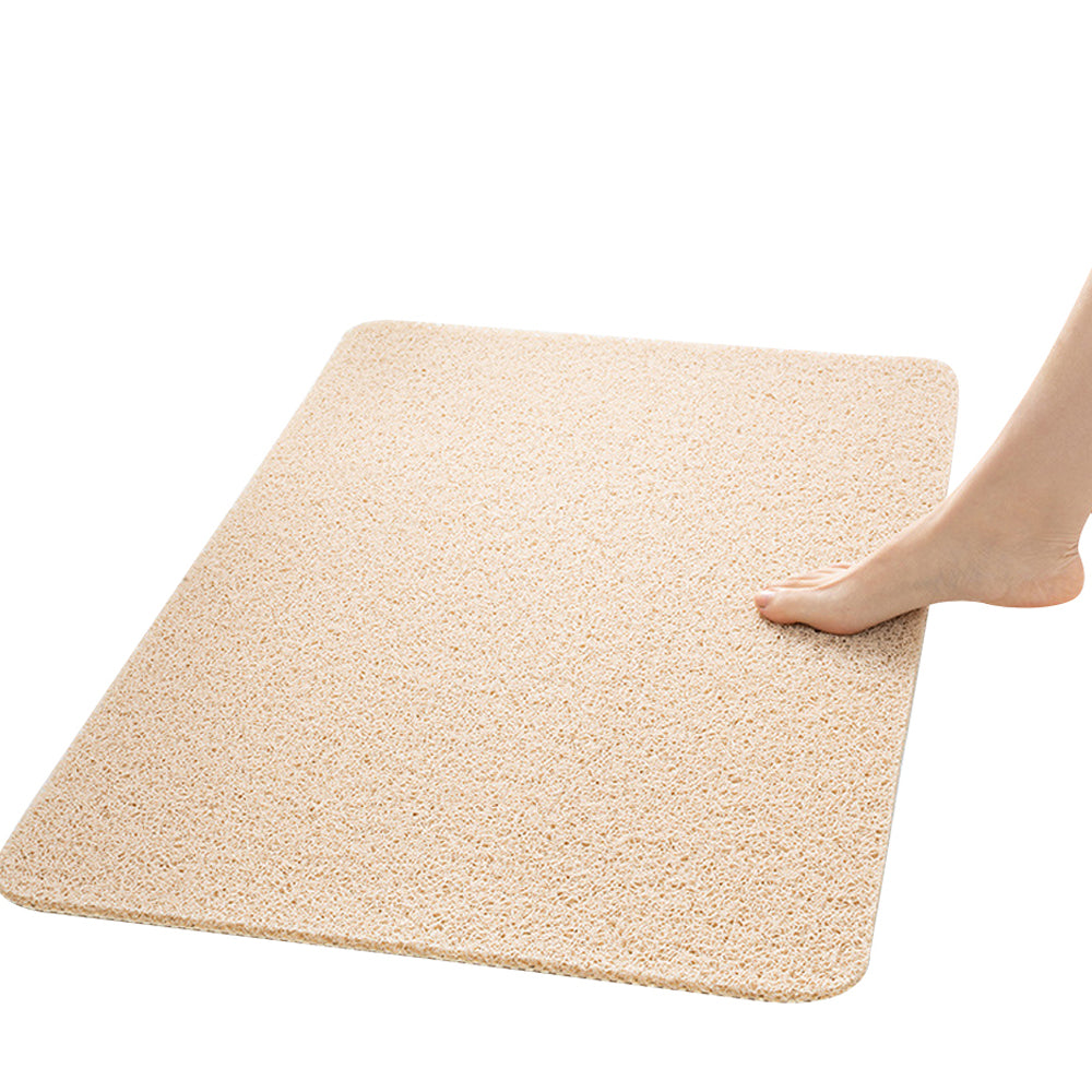 Anti-Slip Shower Loofah Bathroom Bath Mat Carpet Water Drains