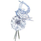 Fairies Dandelions Dance Stainless Steel Sculpture-Flying Fairy
